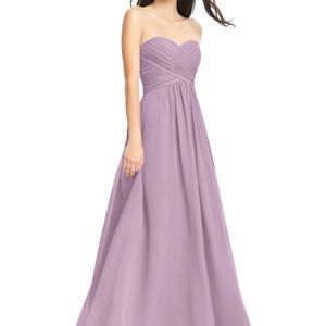 Azazie Yazmin strapless bridesmaid dress